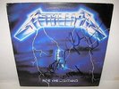 METALLICA ride lightning LP signed AUTOGRAPHED kirk LARS james CLIFF BURTON rare