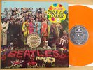 THE BEATLES - Sgt. Pepper's Lonely Hearts Club LP  rare ORANGE VINYL France 1978