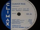 George Lewis and His New Orleans Stompers  Climax set of 4 missing #102