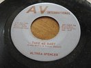 Prized funky TX soul: Althea Spencer, AV International 1067