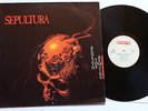 SEPULTURA - Beneath the Remains LP 1989 , Roadracer  morbid angel cancer death