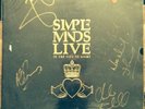 Original Signed Simple Minds Vinyl Album . Live In The City Of Light
