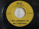 Rare 60s Popcorn Doo Wop 45 THE G BROTHERS I Will Remeber You -Oklahoma Dee Jay