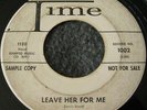 The Jades – Leave Her For Me / So Blue LOU REED Promo TIME 45 rpm