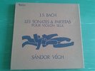 SANDOR VEGH BACH SONATES PARTITAS VIOLON 3 LPs VALOIS BOX SET NEAR MINT ??