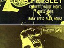 Elvis Presley Baby Let's Play House RCA Picture Cover