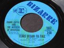 Frank Zappa   Tears Began to Fall / Junier Mintz Boogie   Reprise Bizarre 45 7