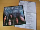 DEEP PURPLE - MACHINE HEAD - UK LP - NEAR MINT WITH LYRIC INSERT - SUPERB.