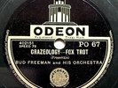 Bud Freeman Orch: Crazeology / JC Higginbotham 6 Hicks:Telephone Number (78 rpm)