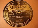 JAZZ ZACH WHYTE ORCH Mandy SUPERTONE 9486 from GENNETT ELECTROBEAM
