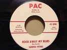 SANDRA PETERS,  ROCKABILLY 45, ROCK AWAY MY BLUES, PAC 102, 1965