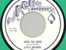 LITTLE BOOKER (Joe Tex vcl) Open the Door 45rpm Ace 1958 black rocker