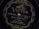 JIMMIE RODGERS 78 RPM (VI 21531) BLUE YODEL NO. 3 / NEVER NO MO' BLUES