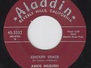 AMOS MILBURN Chicken Shack 45 on Aladdin M- KILLER R&B Rocker HEAR