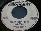 45 rpm record-Frances Faye-Comin' Home Baby/Willow, Audio Fidelity 125 Promo