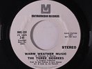 THREE DEGREES: Warm Weather Music / Down In The Boondocks 45 (dj) Soul