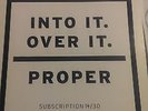 Into It Over It - Proper No Sleep Screen Printed cover 14/30