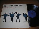 THE : BEATLES : LP  HELP - SOCORRO :  SPAIN PRES 1965 ODEON BLUE DARK LABEL