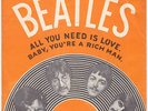 BEATLES All You Need Is Love RARE Norway 45 UNIQUE norwegian p/s LISTEN
