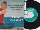 EP 45T  JOHNNY HALLYDAY   AVEC LANGUETTE  PHILIPS 432810  QUASI NEUF