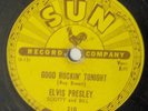 Framed Original Elvis Presley Sun 210-Good Rockin' Tonight-Good Labels-See Photo
