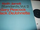 JARRETT/PEACOCK/DeJOHNETTE : STANDARDS VOL. 2 LP 1985 ECM GERMANY