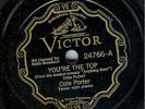 COLE PORTER - YOU'RE THE TOP - VICTOR SCROLL 78 RPM