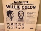 WILLIE COLON HECTOR LAVOE WANTED BY FBI THE BIG BREAK FANIA REC MONO RARE EX/EX