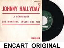 JOHNNY HALLYDAY LE PENITENCIER 45T VINYL JUKE BOX ENCART ORIGINAL FRANCE PHILIPS