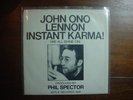 JOHN LENNON & YOKO ONO Instant Karma APPLE 45 & PICTURE SLEEVE