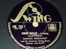 DJANGO REINHARDT - Swing guitar - 78 tours Swing