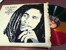 BOB MARLEY LEGEND LP COLORED VINYL RED GREEN YELLOW WITH HEMP PRINTED BAG COVER