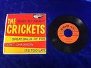 The Crickets - Baby My Heart CORAL EC 81192 EX RARE BUDDY HOLLY