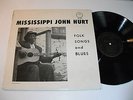 Mississippi John Hurt: Folk Songs And Blues LP - Gryphon