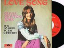 OLIVIA NEWTON JOHN - LOVE SONG / IT'S SO HARD , GERMAN 7'' RARE UNIQUE SLEEVE