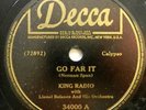 KING RADIO 78 Go Far It 1950's Calypso 10