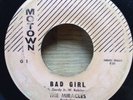 THE MIRACLES   Bad Girl/I Love You Baby early striped Motown 45 r&b doo-wop soul