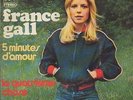 languette  France GALL RARE 45T SP 5 MINUTES D AMOUR