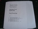 NAPALM DEATH.PEEL SESSIONS VINYL ALBUM TEST PRESS MINT