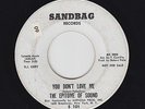 THE EPITOME OF SOUND You Don't Love Me 45 on Sandbag northern soul original HEAR