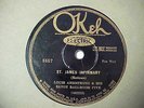 Louis Armstrong Savoy Ballroom Five Hot Okeh 8657 St. James Infirmary 78 rpm