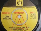 Lynn Holland-Concerto For One Voice/Give The World Another Change PYE promo 1970