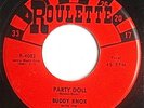 BUDDY KNOX MINT Party Doll 1st Press 45 OLD ROULETTE LABEL WITH  Original Sleeve