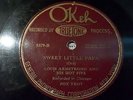 Louis Armstrong & His Hot Five Big Fat Ma and Skinny Pa / Sweet Little Papa Okeh
