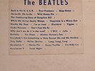 BEATLES White Album w blue white song title sticker, 6 error lbl, poster, photos