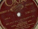 Louis Armstrong Hot 5 Big Fat Ma & Skinny Pa, Sweet Little Papa Okeh 8379 78 rpm