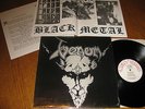 Venom-Black metal LP,Neat UK 1982,embossed sleeve,Poster,insert,megarar,wie neu