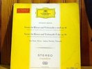 HOELSCHER & DEMUS / BRAHMS cello sonatas / RARE DGG RED STEREO LP