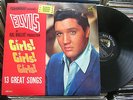 ELVIS PRESLEY Girls Girls Girls LP with 1963 Card Calendar RCA LPM-2621