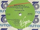 CULTURE CLUB     SOUTH AFRICA  45  MISTAKE NO. 3  / DON'T TALK ABOUT IT